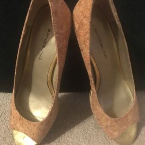 Bandalino cork heels (2/$16)